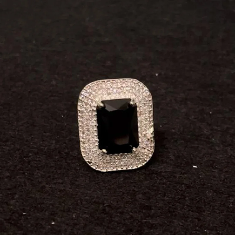 Limited-Time Jewelry Sale – Don't Miss Out On Dazzling Discounts ShringarStreet Silver Plated AD Stone Ring Limited-Time Jewelry Sale – Don't Miss Out On Dazzling Discounts ShringarStreet Silver Plated AD Stone Ring