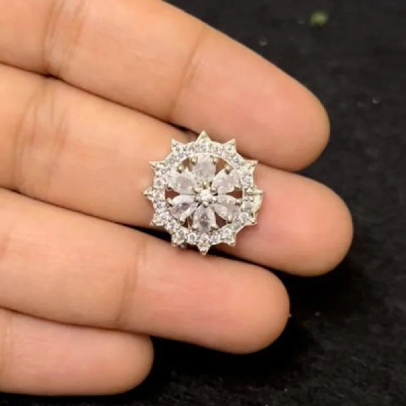 Must-Have Jewelry Pieces At Reduced Prices ShringarStreet Silver Plated AD Stone Ring Must-Have Jewelry Pieces At Reduced Prices ShringarStreet Silver Plated AD Stone Ring
