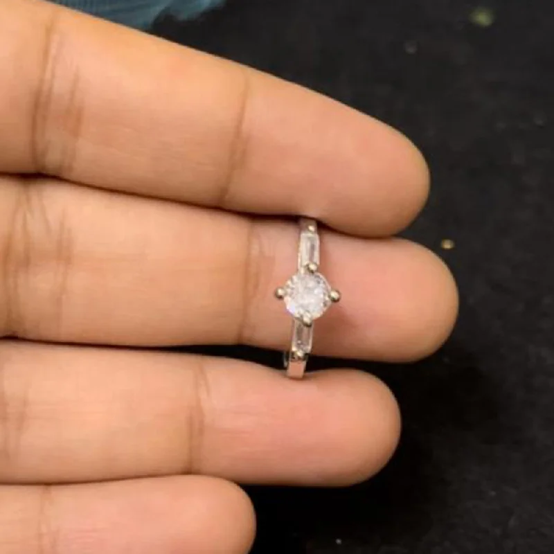 Buy More, Save More – Special Jewelry Discounts ShringarStreet Silver Plated AD Stone Ring Buy More, Save More – Special Jewelry Discounts ShringarStreet Silver Plated AD Stone Ring