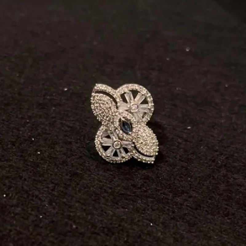 Limited-Stock Jewelry Sale – Shop Before It's Gone ShringarStreet Silver Plated AD Stone Ring Limited-Stock Jewelry Sale – Shop Before It's Gone ShringarStreet Silver Plated AD Stone Ring
