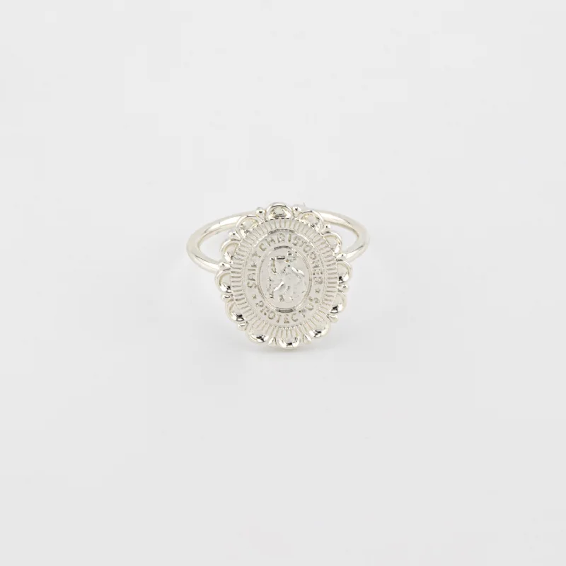 Your Dream Jewelry At Dream Prices – Shop Now Silver Coin St. Christopher Ring
