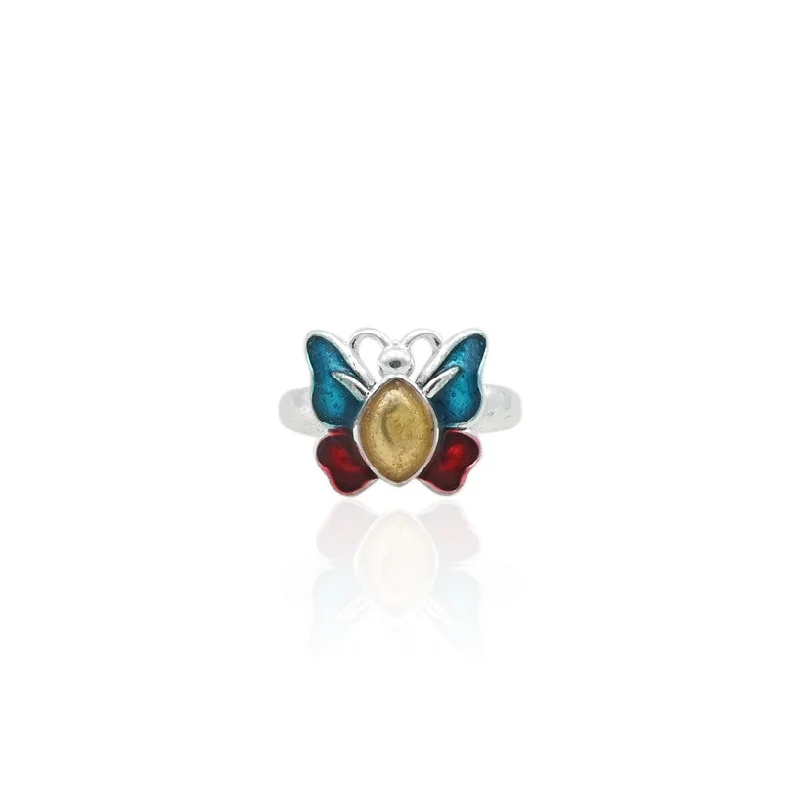 High-Quality Jewelry At A Fraction Of The Cost Silver Design Of Colorful Butterfly Baby Ring High-Quality Jewelry At A Fraction Of The Cost Silver Design Of Colorful Butterfly Baby Ring
