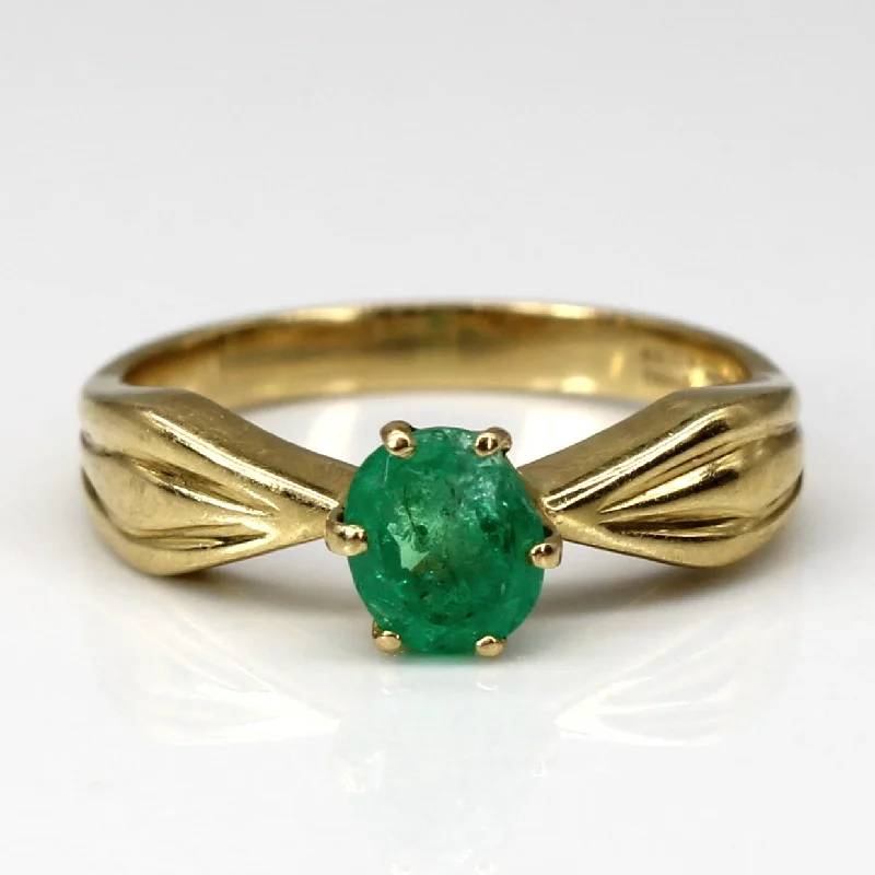 Timeless Elegance Now At Special Discounts Solitaire Emerald Ring | 0.42ct | SZ 5.5 | Timeless Elegance Now At Special Discounts Solitaire Emerald Ring | 0.42ct | SZ 5.5 |