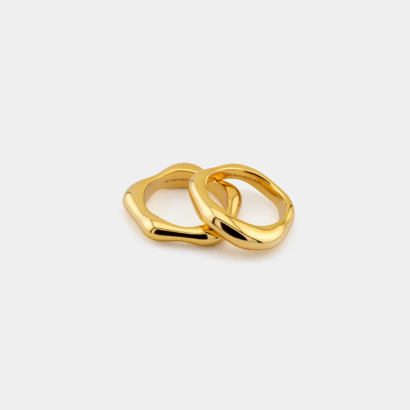 Exclusive Jewelry Offers – Sparkle For Less Stack Ring - Gold