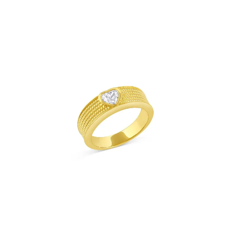 Elegant Jewelry, Exclusive Prices – Shop Now Textured Heart Ring