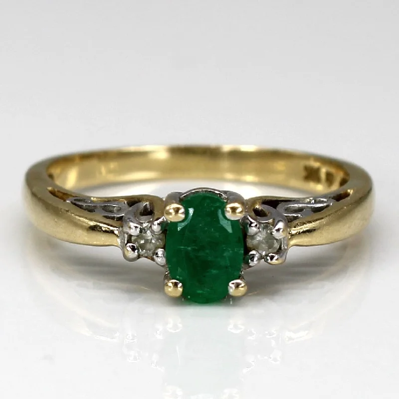 The Biggest Jewelry Sale Of The Year Is Here Three Stone Emerald & Diamond Ring | 0.40ct | 0.02ctw | SZ 7 | The Biggest Jewelry Sale Of The Year Is Here Three Stone Emerald & Diamond Ring | 0.40ct | 0.02ctw | SZ 7 |