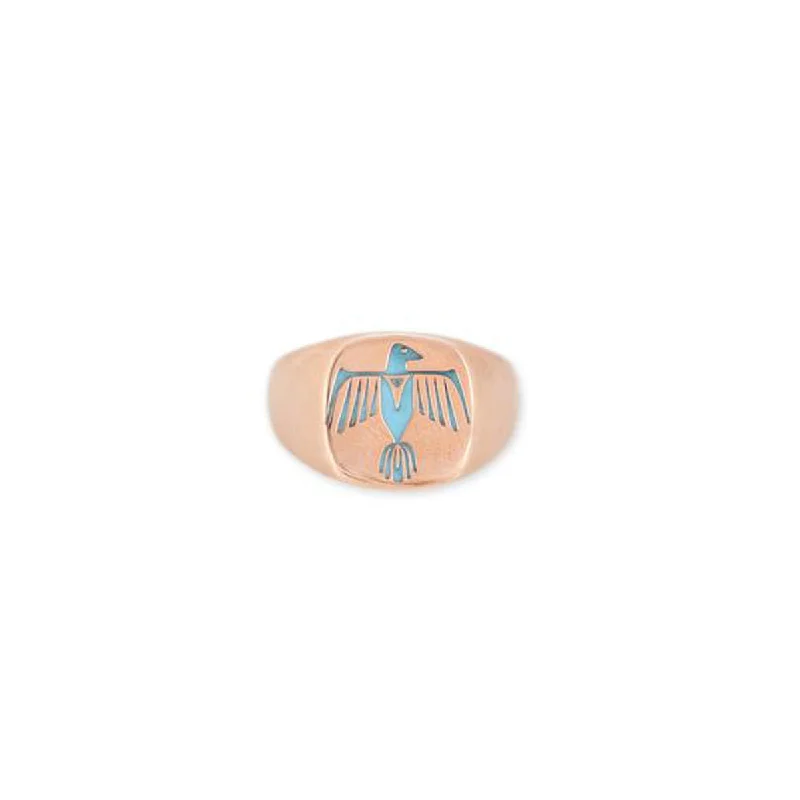 Special Offers On Handcrafted And Designer Jewelry Turquoise Thunderbird Signet Ring Special Offers On Handcrafted And Designer Jewelry Turquoise Thunderbird Signet Ring
