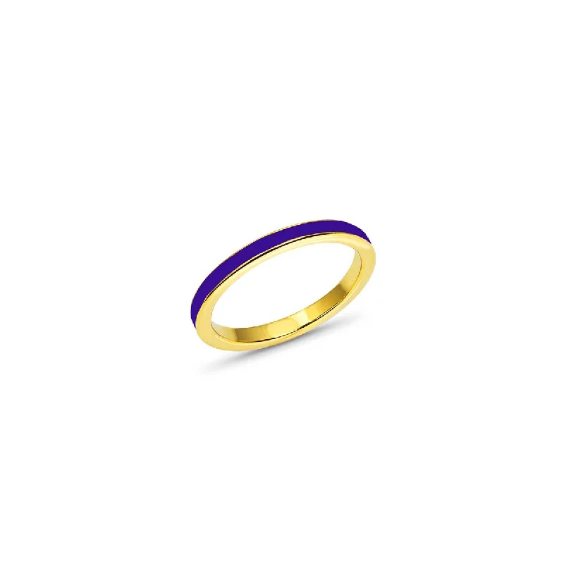 Exclusive Jewelry Discounts – Shop Now For Savings Violet Enamel Band Size 8