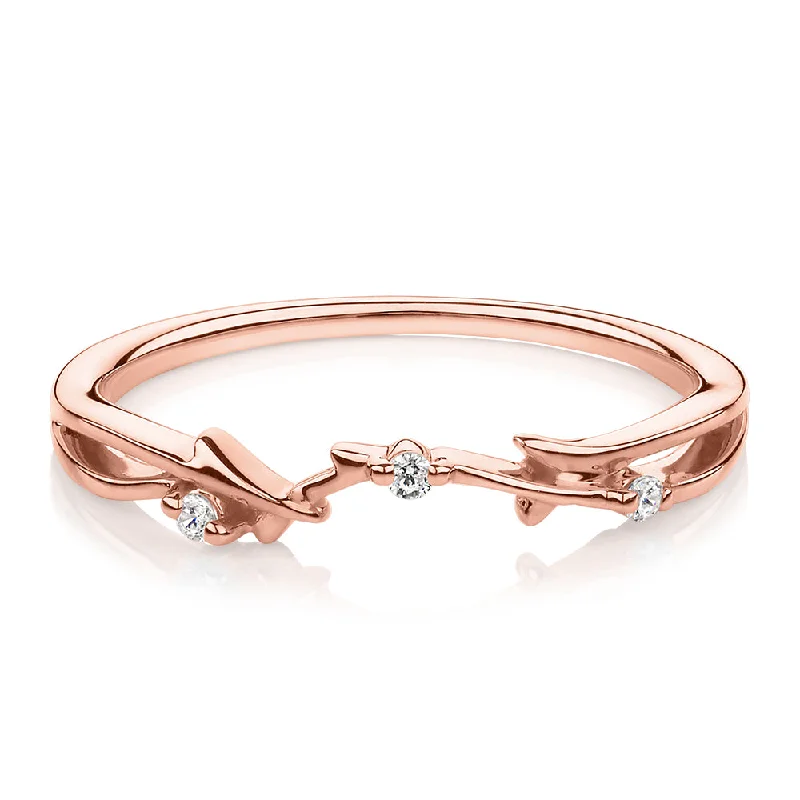 Timeless Elegance, Temporary Discounts – Act Fast Wedding or eternity band with diamond simulants in 14 carat rose gold Timeless Elegance, Temporary Discounts – Act Fast Wedding or eternity band with diamond simulants in 14 carat rose gold