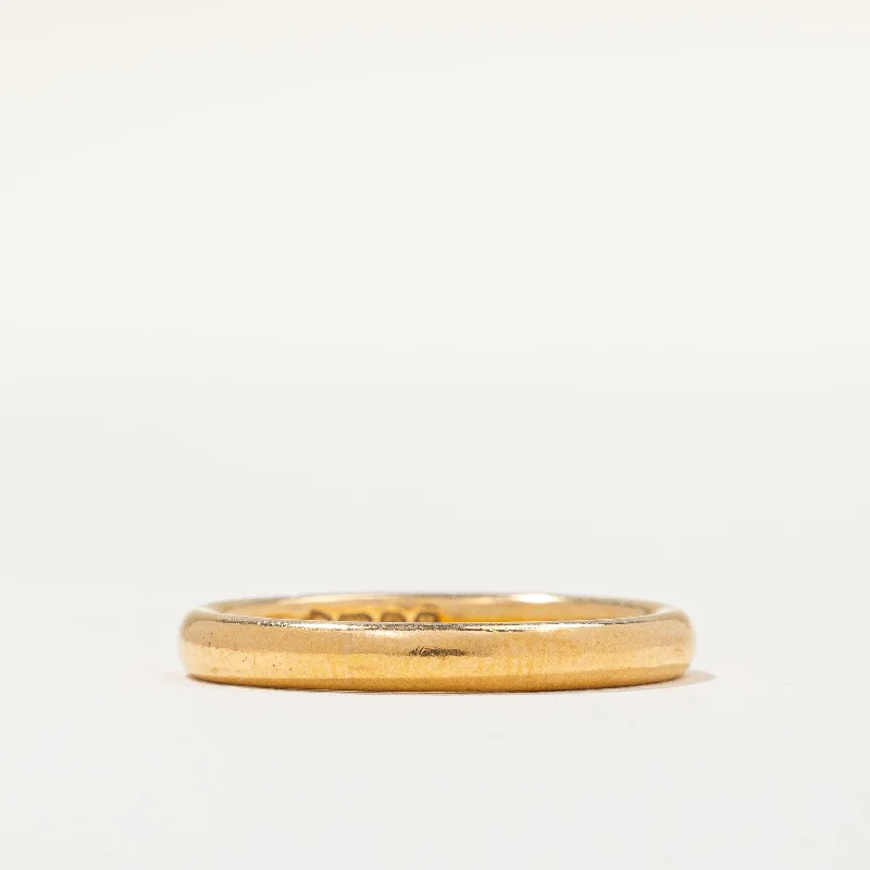 Discounted Jewelry For A Glamorous Look 1850 Birmingham Hallmarked 22k Gold Band | SZ 6.75 |