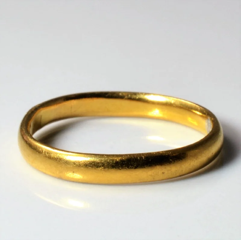 Dazzle With Discounts – Shop Jewelry On Sale 1913 Birmingham Edwardian 22k Yellow Gold Band | SZ 4.5 |