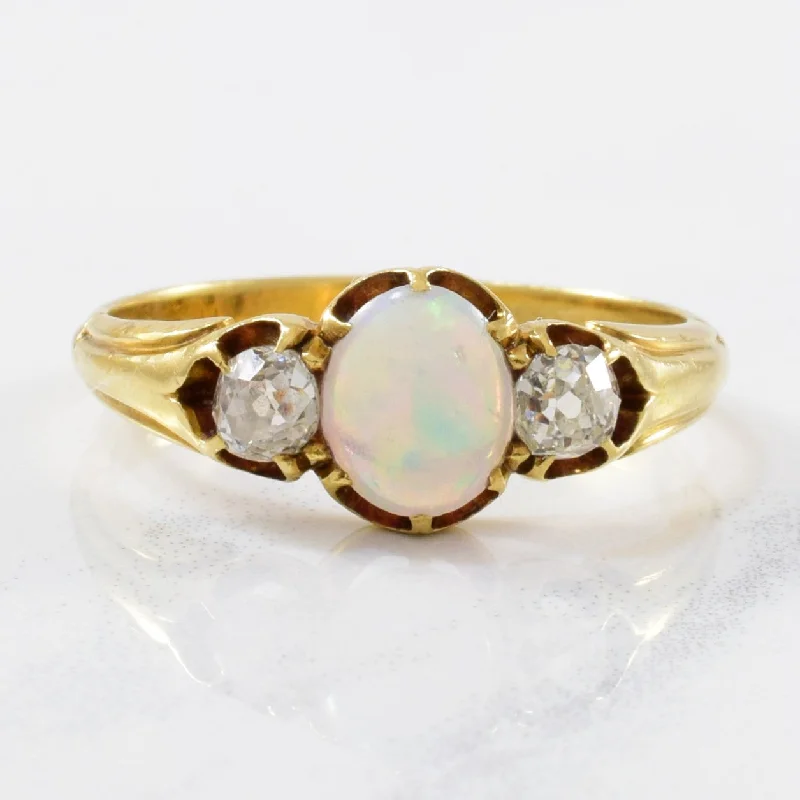 Best Jewelry Sale Prices – Limited-Time Offer Edwardian Opal & Diamond Ring | 0.40ctw, 0.50ct | SZ 8.25 |