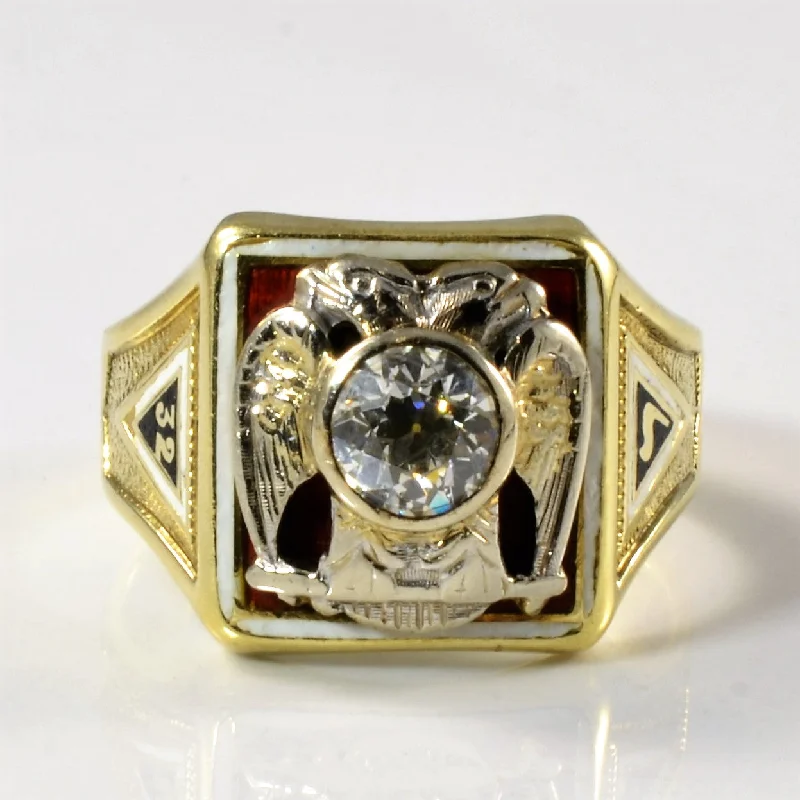 Don't Miss Our Biggest Jewelry Sale Of The Season 1930s Diamond Mason Ring | 1.02ct | SZ 11 |