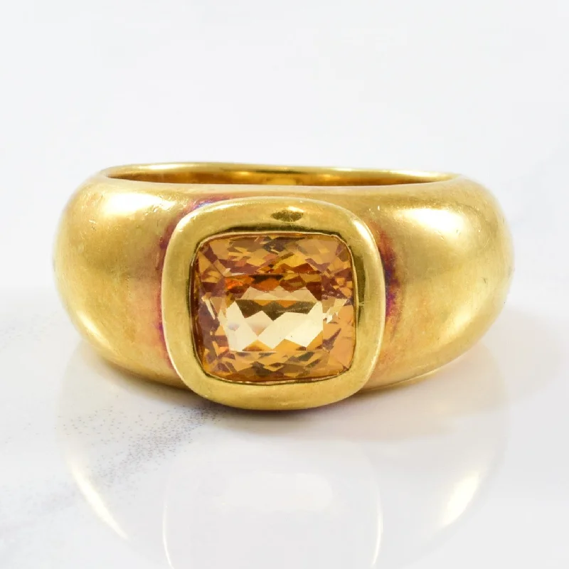 Bold And Beautiful Jewelry Now At Irresistible Prices Bezel Set Cushion Cut Citrine Ring | 2.20ct | SZ 6.75 |