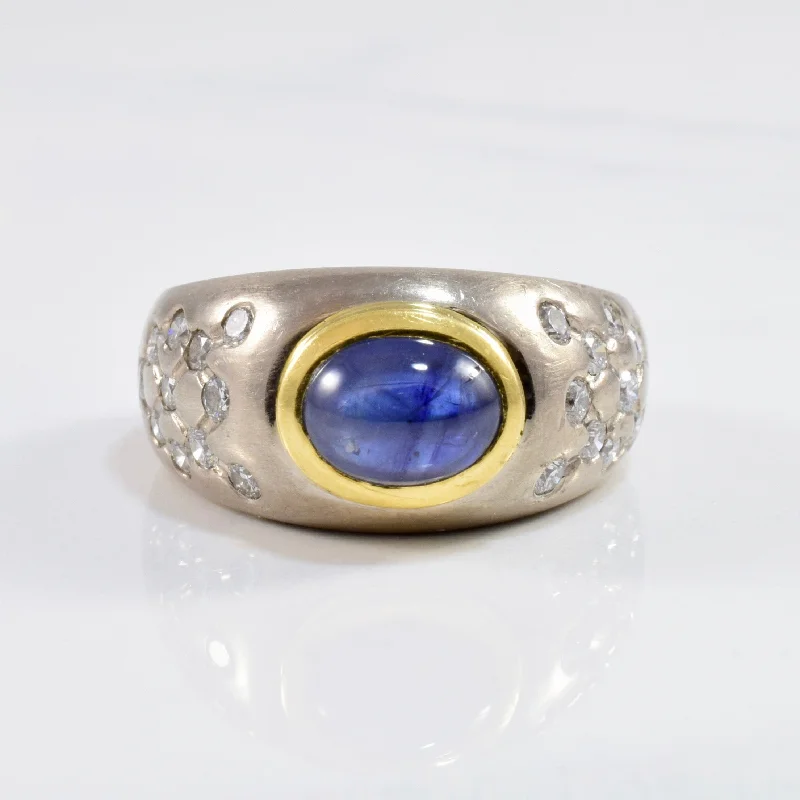 Jewelry Sale Alert – Shop Timeless Elegance Today Cabochon Sapphire & Diamond Ring | 0.62ctw, 2.00ct | SZ 7.25 |