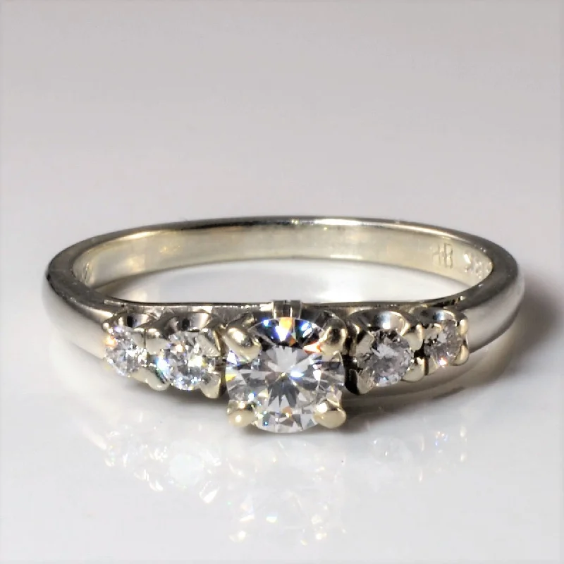 Buy More, Save More – Special Jewelry Discounts 'Birks' 1930s Five Stone Diamond Ring | 0.41ctw | SZ 5.75 |