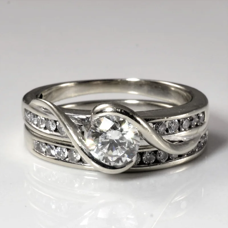 Shine Without Limits – Jewelry Sale Happening Now Bypass Diamond Wedding Set | 1.02ctw | SZ 6.25 |