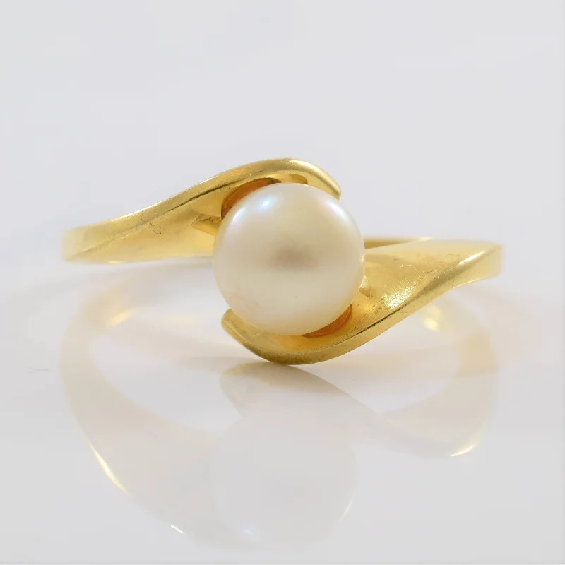 Stunning Jewelry At Even More Stunning Prices Bypass Pearl Solitaire Ring | 1.94ct | SZ 7.75 |