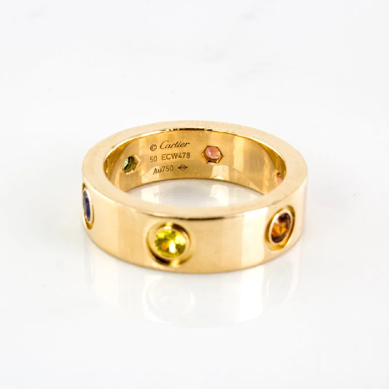 Exclusive Jewelry Markdowns – Limited-Time Offer 'Cartier' Love Ring, Multi Gemstone