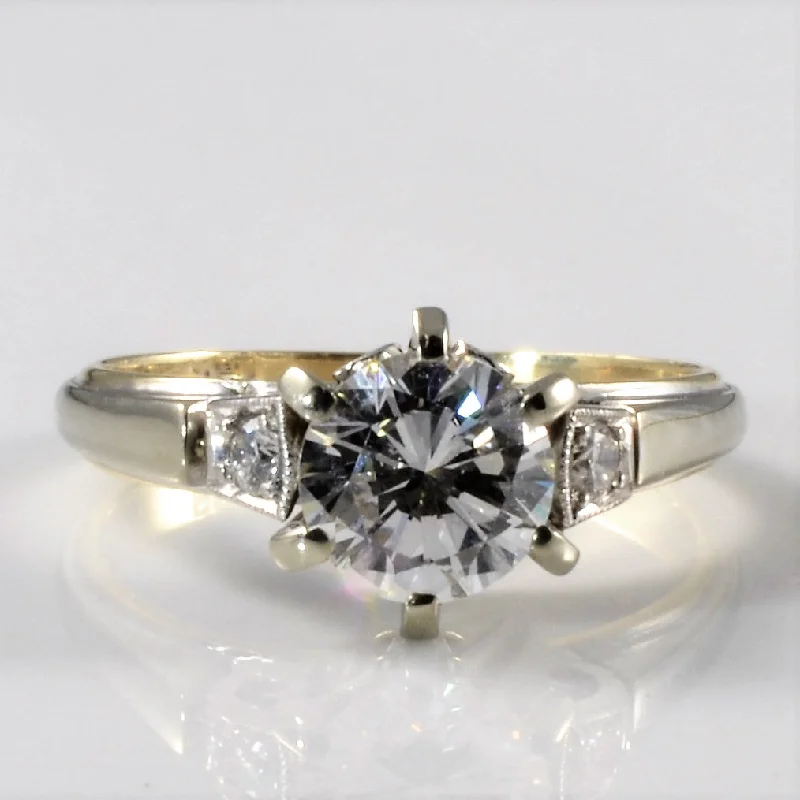 Elegant Jewelry, Exclusive Prices – Shop Now 1940s Elegant Six Prong Engagement Ring | 1.13ctw | SZ 5.25 |