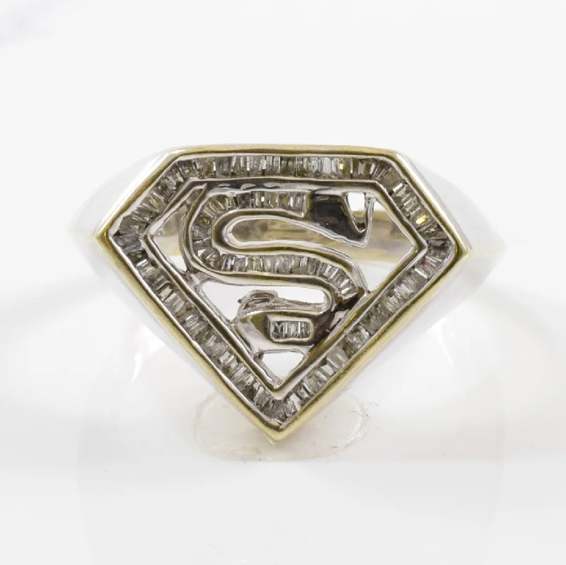 Beautiful Jewelry, Breathtaking Discounts – Hurry In Diamond Superman Ring | 0.15ctw | SZ 10.75 |