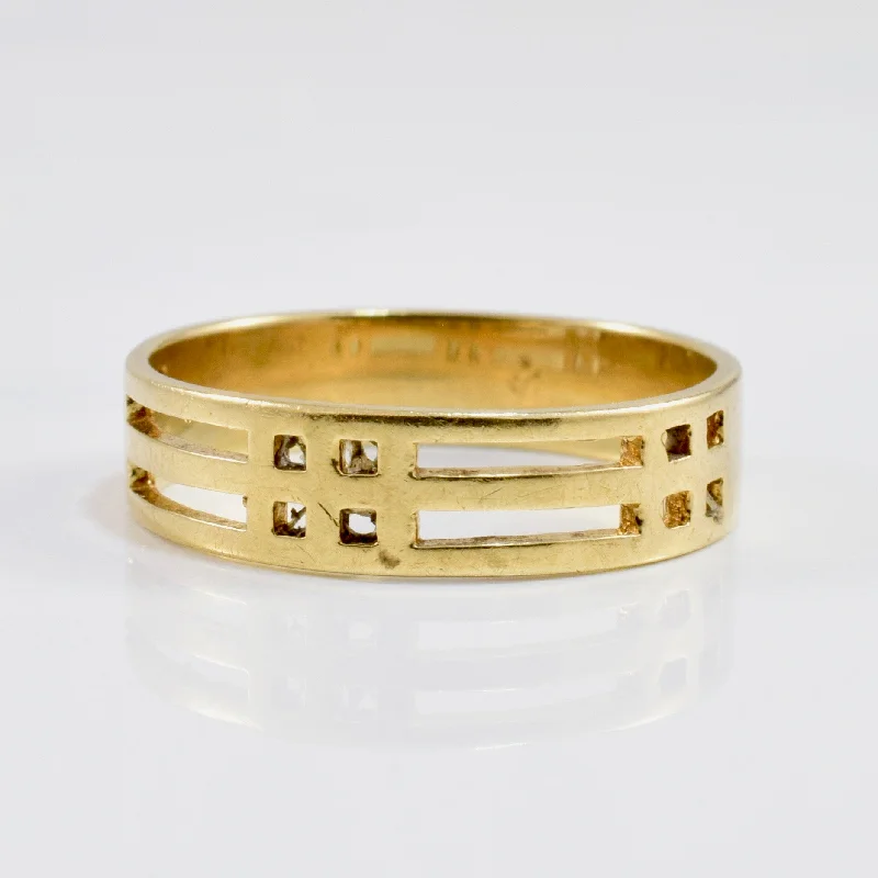 Jewelry Sale – Exclusive Styles At Lower Prices Yellow Gold Cut Out Band | SZ 5.75 |