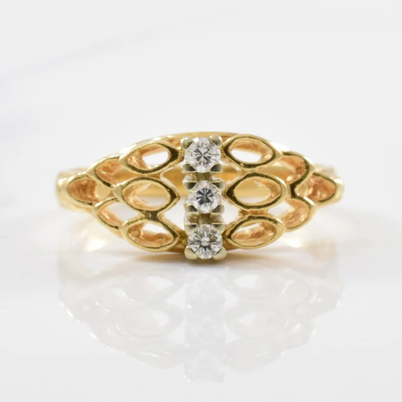 Must-Have Jewelry Pieces At Reduced Prices Diamond Honeycomb Ring | 0.07ctw | SZ 4.75 |