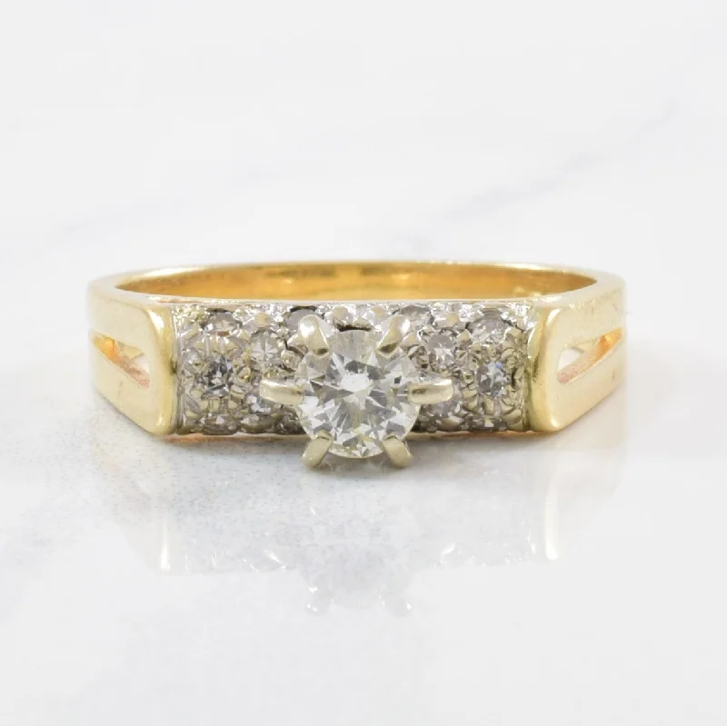 Jewelry Deals That Sparkle – Shop Today Pave Detailed Retro Engagement Ring | 0.42ctw | SZ 6.25 |