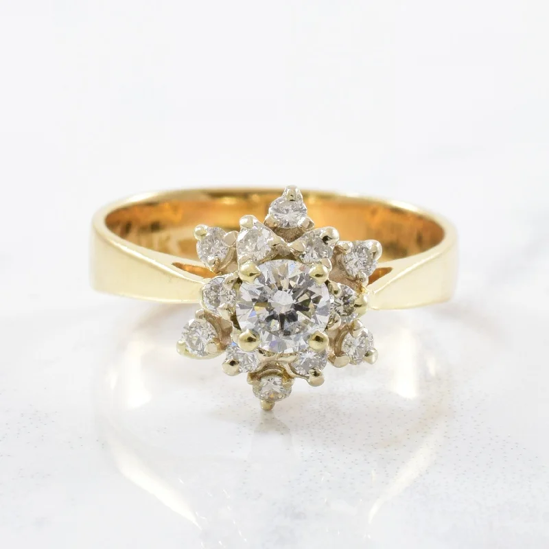 The Biggest Jewelry Sale Of The Year Is Here Double Halo Snowflake Diamond Ring | 0.45ctw | SZ 6 |