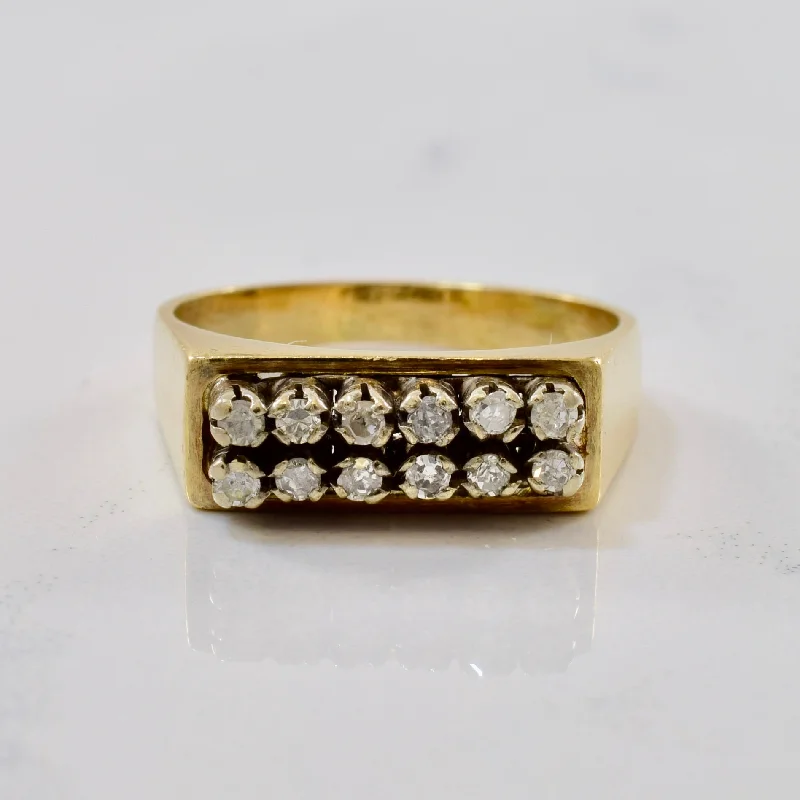 Your Dream Jewelry At Dream Prices – Shop Now Double Row Diamond Ring | 0.18ctw | SZ 5.5 |