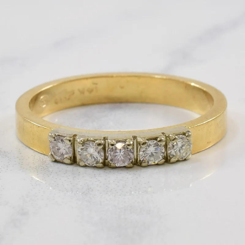 Trendy And Classic Jewelry Now At Reduced Prices 1940s Five Stone Diamond Ring | 0.20ctw | SZ 5.75 |