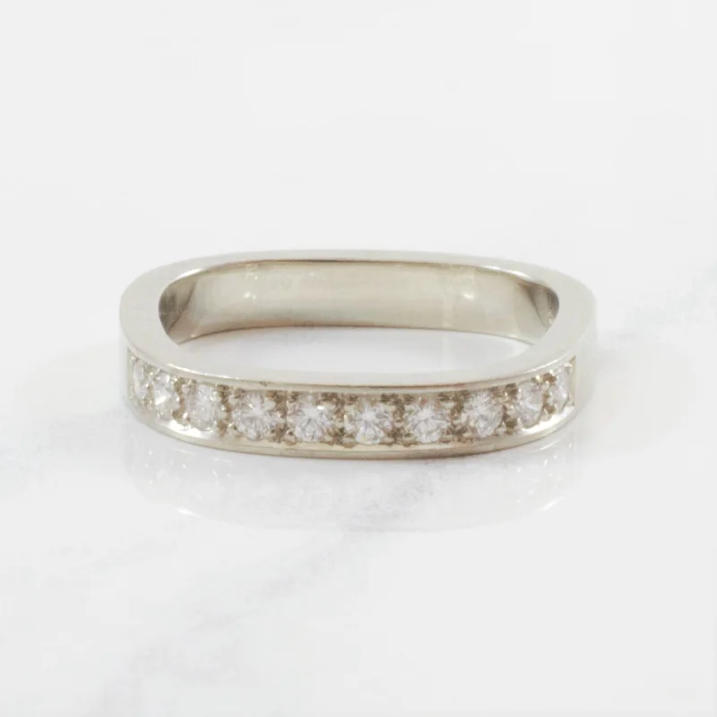 Handcrafted Jewelry Sale – Unique Designs At Low Prices Soft Square Semi Eternity Band | 0.23 ctw | SZ 5.5 |