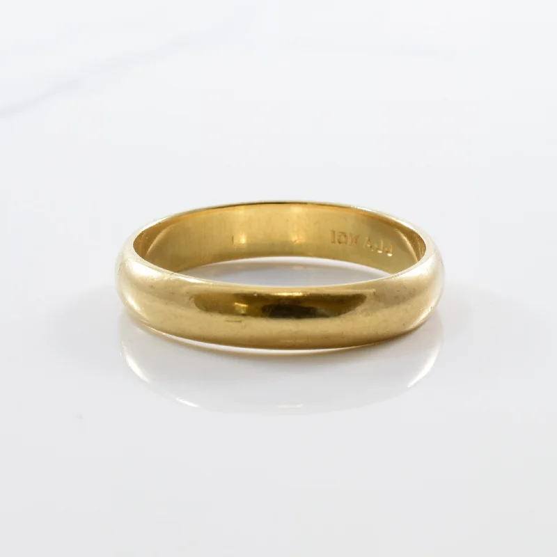 Special Deals On Handcrafted And Designer Jewelry Classic Yellow Gold Band | SZ 7 |