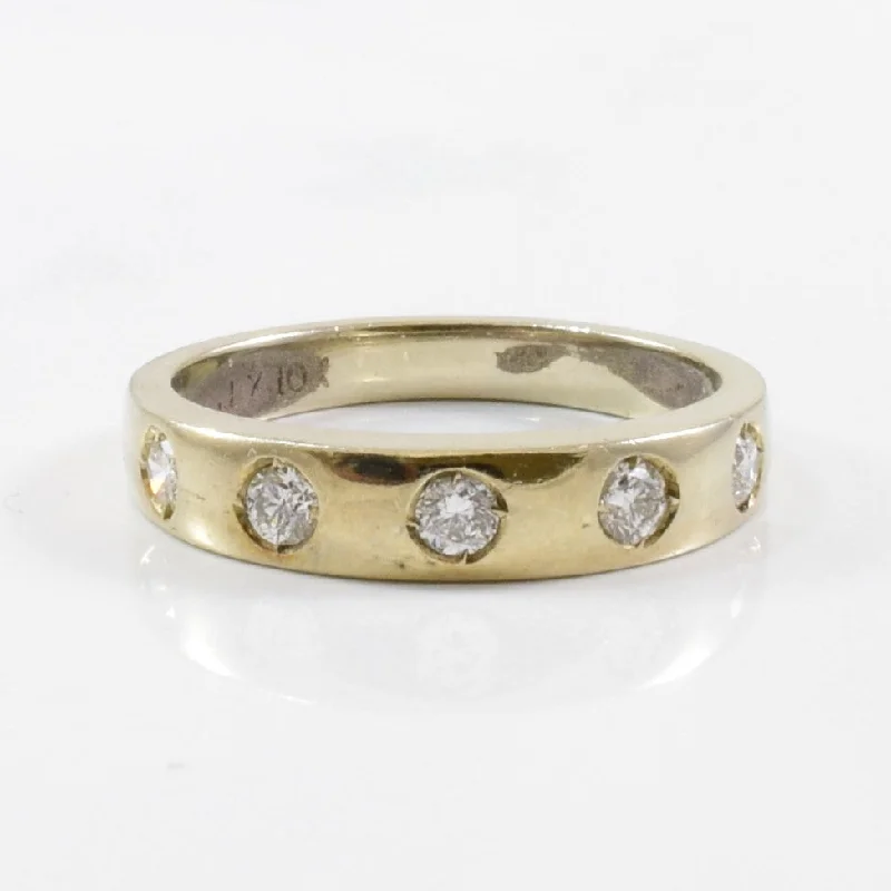 Trendy And Classic Jewelry Now At Reduced Prices Gypsy Set Five Diamond Band | 0.25ctw | SZ 5.25 |