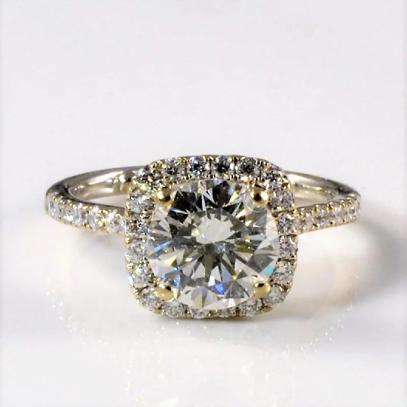 Sparkle More For Less – Jewelry Sale Happening Now Classic Diamond Halo Engagement Ring | 1.94ctw | SZ 4.75 |