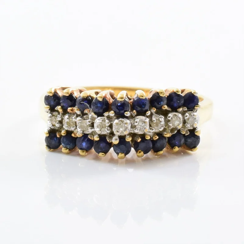 Premium Jewelry At Special Low Prices For A Limited Time High Set Sapphire & Diamond Ring | 0.05ctw, 0.50ctw | SZ 6 |