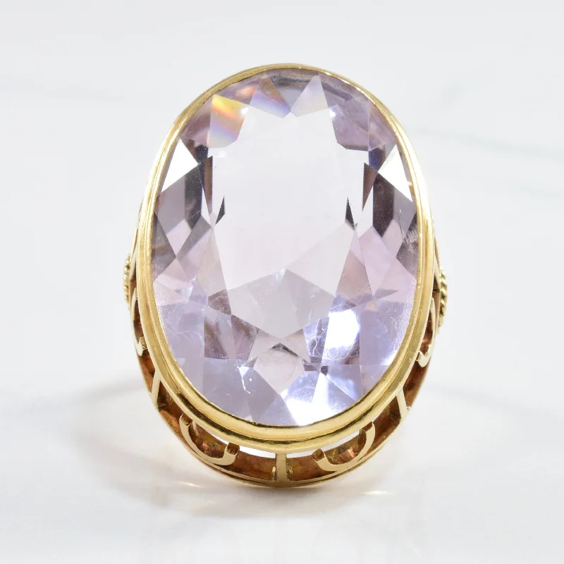 Timeless Beauty, Unbeatable Deals – Jewelry Sale On Lavender Amethyst Cocktail Ring | 31.00ct | SZ 6.5 |