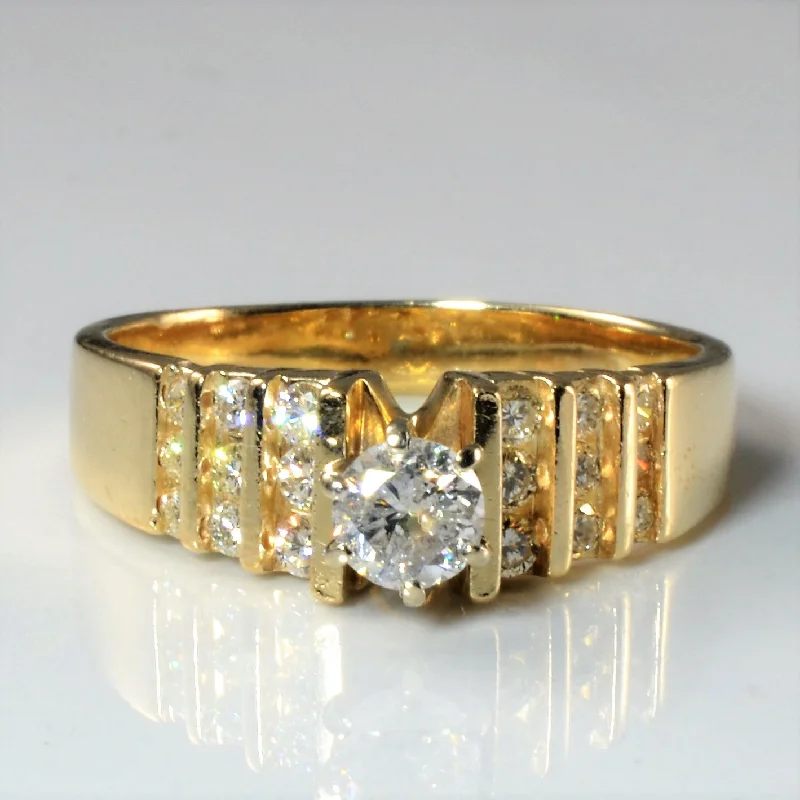 Chic, Trendy, And Affordable Jewelry Sale Multi Channel Diamond Ring | 0.81ctw | SZ 10.5 |