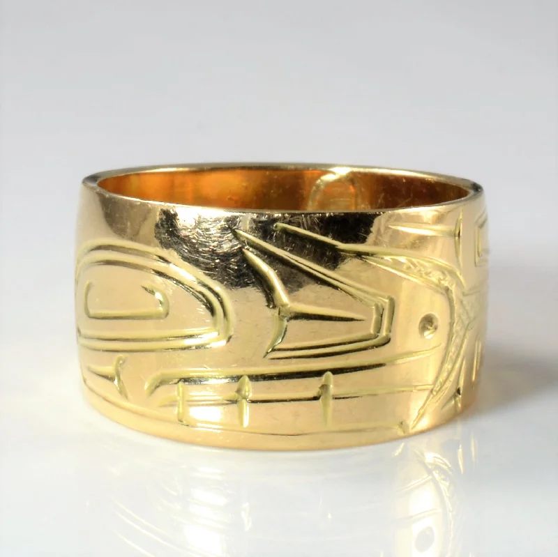 Limited-Time Offer On Elegant Jewelry Pieces Indigenous Eagle Band | SZ 10.25 |