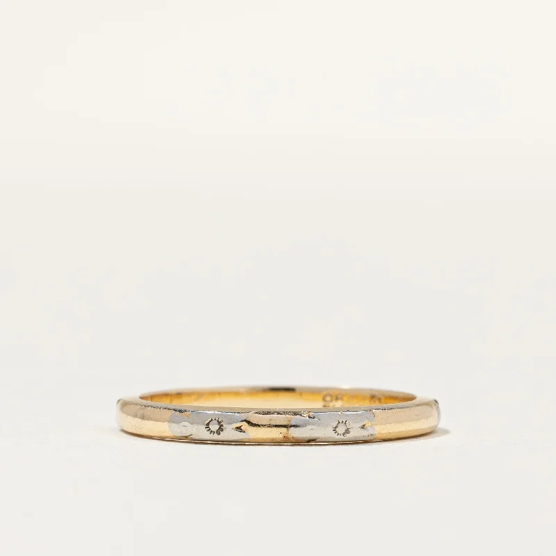 Special Jewelry Deals – Upgrade Your Collection Orange Blossom' Two Tone Gold Band | SZ 5 |