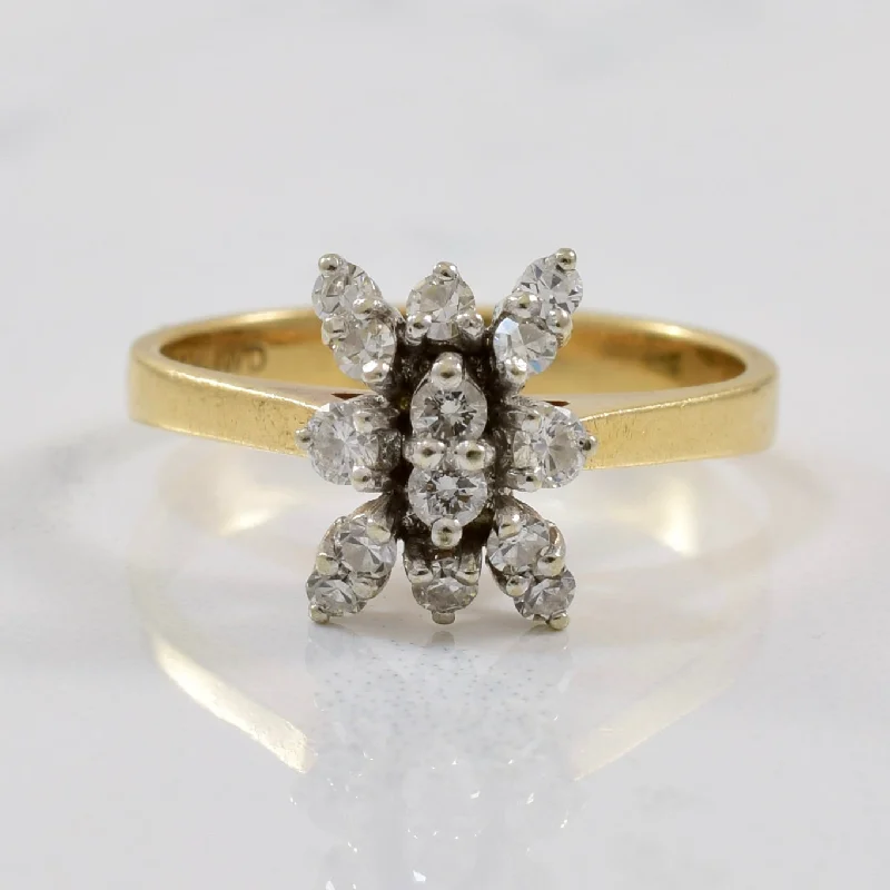 Timeless Jewelry Styles At Wallet-Friendly Prices Petite Diamond Cluster Ring | 0.30ctw | SZ 4.5 |