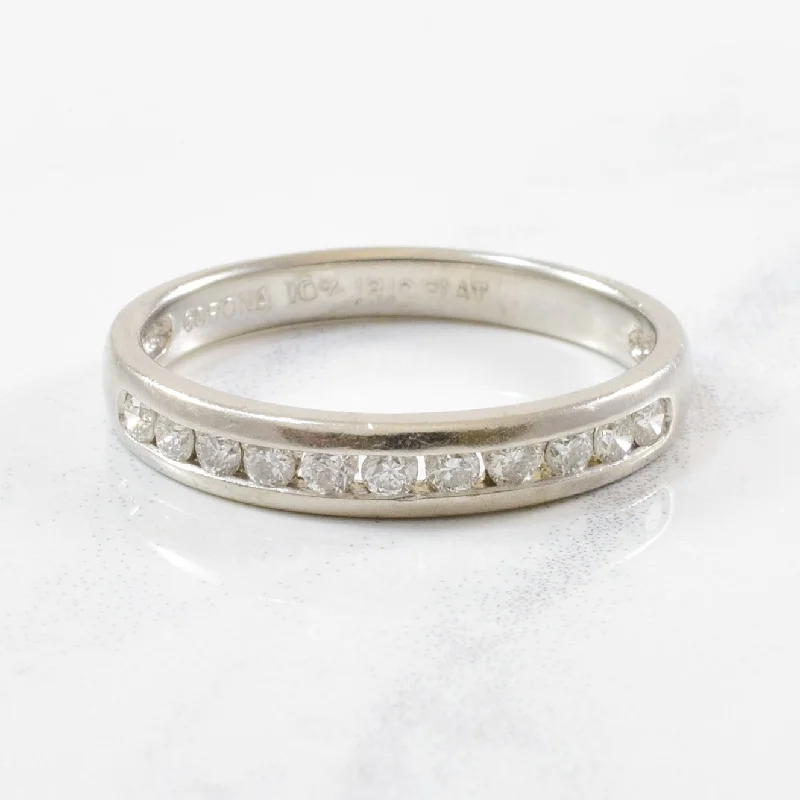 The Perfect Accessory For Less – Jewelry Sale Live Platinum Channel Set Diamond Band | 0.25ctw | SZ 6.5 |