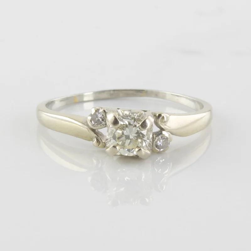 Shop Dazzling Jewelry At The Best Prices Bypass Illusion Set Diamond Ring Circa 1940s | 0.40ctw | SZ 8 |