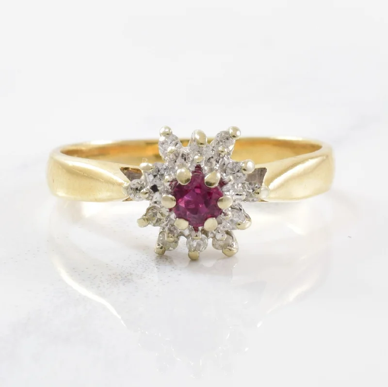 Seasonal Jewelry Clearance – Best Styles At The Lowest Prices Diamond & Ruby Cluster Ring | 0.07ctw, 0.12ct | SZ 4.25 |