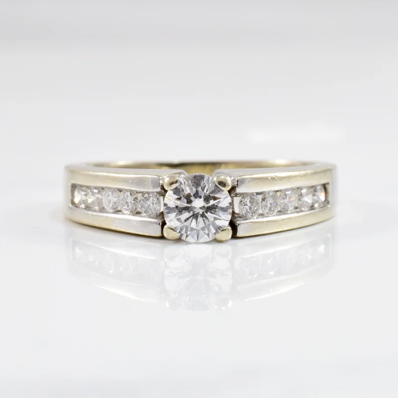 Grab Exquisite Jewelry At The Lowest Prices Classic Side Stone Engagement Ring | 0.63 ctw, SZ 5.75 |