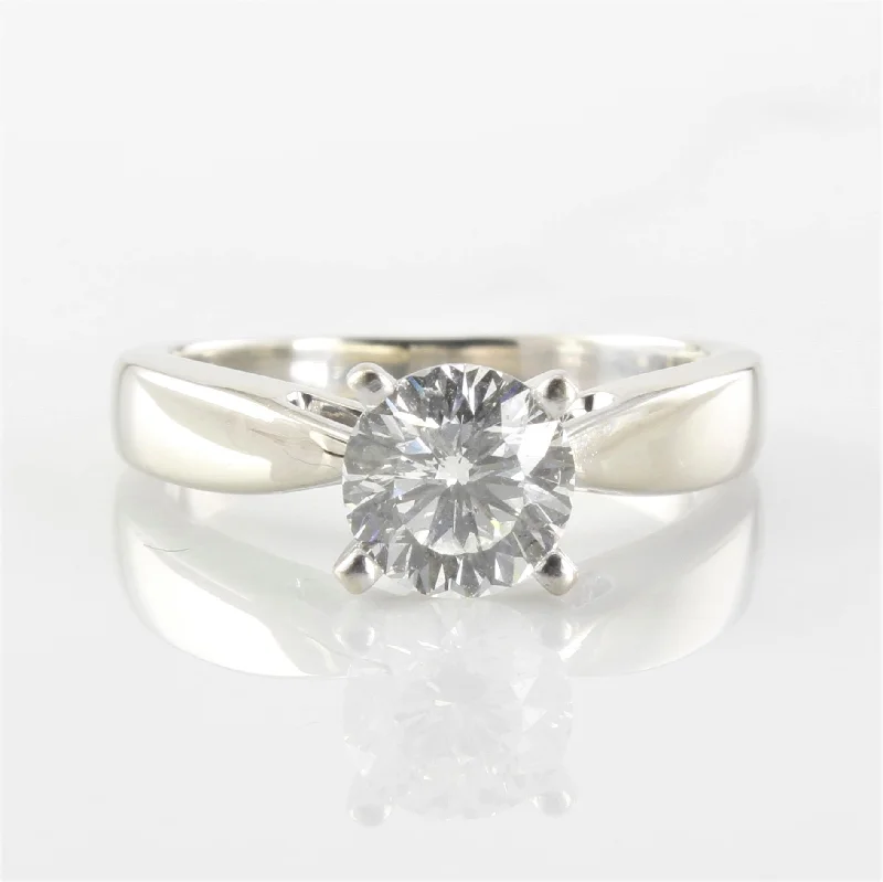 Final Call For Exquisite Jewelry At Reduced Rates Canadian 100 Facet Round Brilliant Diamond Ring | 1.02ct | SI1, I | SZ 5 |