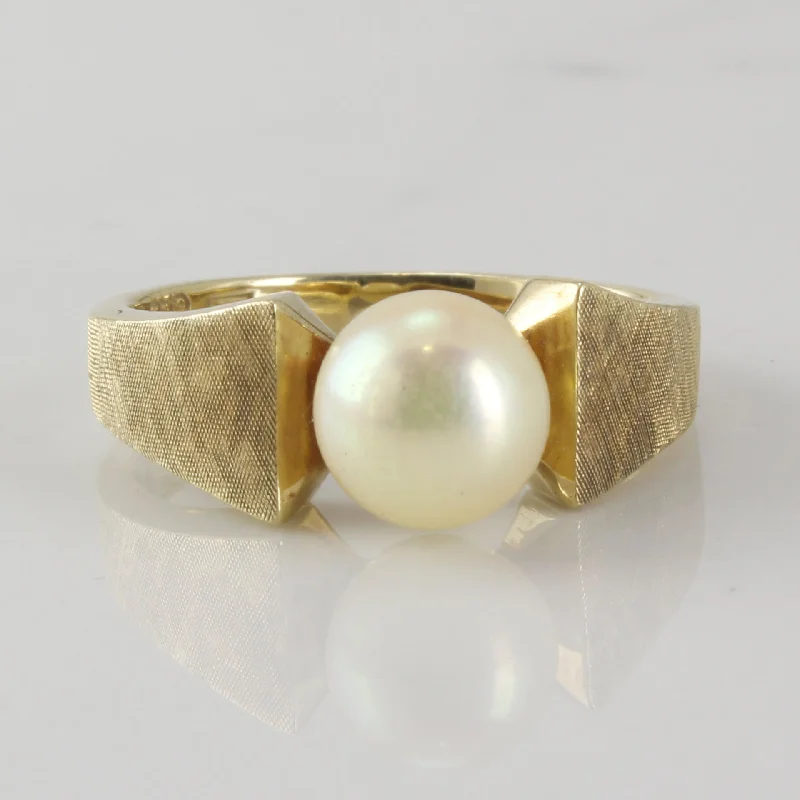 Elegant Jewelry At Unbeatable Offers – Shop Before It's Gone Solitaire Pearl Ring | SZ 6.25 |