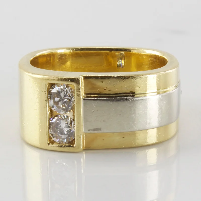 Flash Sale On Exquisite Jewelry – Don't Miss Out Square Two Tone Diamond Ring | 0.34ctw | SZ 7 |