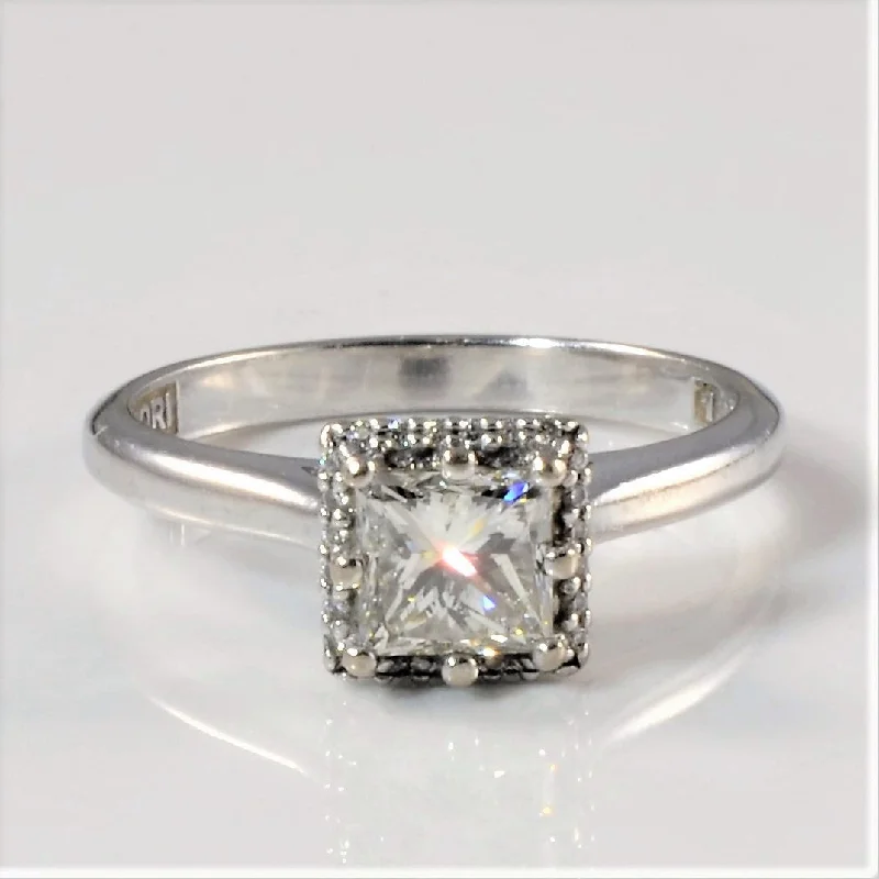 Chic, Trendy, And Affordable Jewelry Sale Tacori' Simply Tacori Halo Diamond Engagement Ring | 1.06ctw | SZ 7.25 |