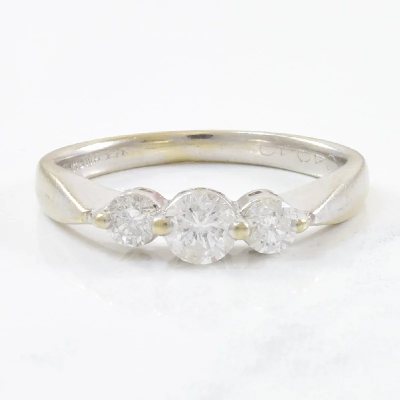 Last Chance To Grab Your Favorite Jewelry At A Discount Three Stone Diamond Engagement Ring | 0.50ctw | SZ 5 |